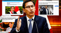 Así informó la prensa internacional la sentencia a Martín Vizcarra, expresidente del Perú, a prisión preventiva