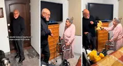 Abuelita de 90 años regaña a su hijo de 70 por llegar tarde a casa: "A esa edad son rebeldes"