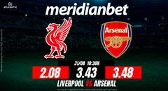 Liverpool vs Arsenal: ¡Recarga desde S/. 50, juega en la Premier League y ganarás fabulosos premios tecnológicos con Meridianbet!