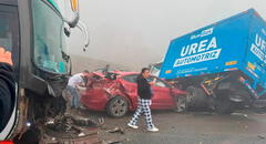 Fatal accidente en carretera Pasamayo: al menos 11 vehículos chocan en cadena y dejan 10 heridos en la vía Panamericana Norte