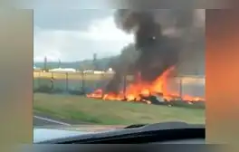 El accidente dejó 11 paracaidistas muertos, entre clientes y guías. Captura de video/CBS.