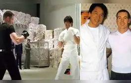 Brad Allan y Jackie Chan en Peligro en Hong Kong. Foto: composición / La República