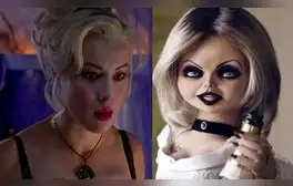 La actriz ha interpretado a Tiffany desde 1998 en la famosa cinta, La novia de Chucky. Foto: composición/fotocaptura de Twitter