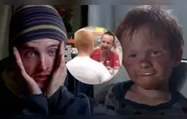 Jesse Pinkman y el niño del episodio "Peekaboo" en "Breaking Bad" se reencontraron luego de varios años de uno de los rodajes más emotivos para Aaron Paul. Foto: composición/ AMC / captura de Youtube/MattRadical
