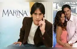 En "Marina", Mauricio Ochmann fue reemplazado por Manolo Cardona en el papel de Ricardo Alarcón. Foto: composición LR/People en Español/Sensacine