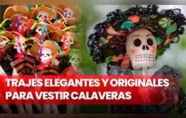 Conoce aquí cómo vestir de manera elegante a una calavera para el Día de Muertos 2022. Foto: composición LR/Pinterest/Facebook