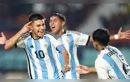 Argentina superó 3-1 a Japón y sumó su primer triunfo en el Mundial Sub-17