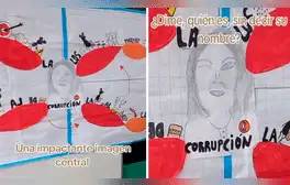 Profesora pide a alumnos exponer sobre la corrupción en el Perú y escolares dibujan a Keiko Fujimori