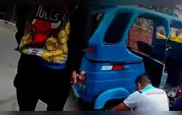 Independencia: chofer informal destroza su mototaxi para evitar ir al depósito