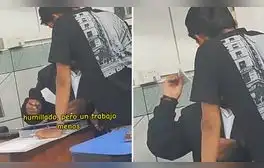Profesor del Senati genera polémica al convertir en avioncito de papel trabajo de su alumno “Frío de fríos”