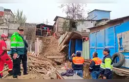Ventanilla: albañil fallece y otro queda grave tras derrumbe de muro de contención clandestino