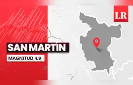Temblor de magnitud 4.9 se sintió en San Martín hoy, según IGP