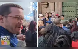 Alejandro Cavero evitó responder a periodista cusqueño por rechazo de ciudadanos durante el Inti Raymi