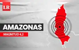 Temblor de magnitud 4,2 remeció Amazonas hoy, según IGP