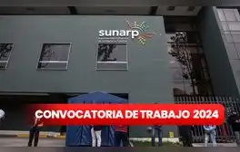 Sunarp ofrece trabajo para estudiantes y egresados universitarios con sueldos de hasta S/2.200