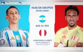 Partido Perú vs. Argentina EN VIVO: juegan HOY por la Copa América 2024 GRATIS por internet