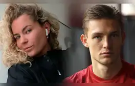 Novia de Oliver Sonne sorprende con su acción durante el partido entre Perú y Argentina