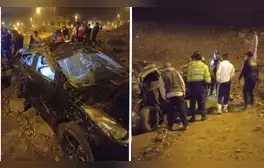 Accidente en Ventanilla: despiste de automóvil deja 4 heridos por volcadura