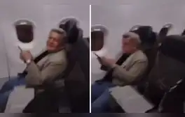Pasajero de avión se encuentra a César Acuña durante viaje y le increpa: “Trujillo lo tiene en un basural"