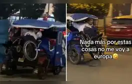 Peruano movilizó en su mototaxi a hombre en silla de ruedas y usuarios enfurecen: “Se pasa”
