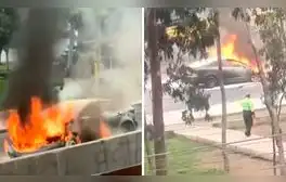 Callao: vehículo se incendia en la avenida Colonial