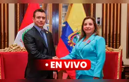 Dina Boluarte se reunió con presidente de Ecuador, Daniel Noboa, en el XV Gabinete Binacional