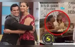 Christian Domínguez y Karla Tarazona se lucen juntos en pollería y usuarios los trolean con irónica frase