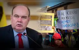 Denuncian a Rafael López Aliaga por cierre de quioscos: canillitas de Centro Histórico se oponen a reubicación