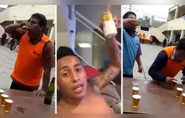 Peruanos participan en carrera con vasos de cerveza y usuarios bromean: “Los entrenamientos de Christian Cueva"