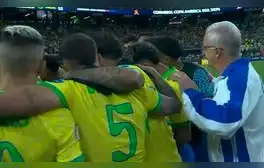 La fuerte imagen de Dorival Júnior: fue ignorado por jugadores de Brasil previo a tanda de penales