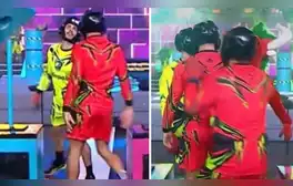 ¿Se molestó? Said Palao sorprende a Mario Irivarren al ‘pecharlo’ tras ganarle juego en ‘Esto es guerra’