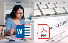 ➤ Cómo enviar un currículum vitae: ¿en Word o PDF?