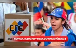 DÓNDE VOTAR Elecciones Venezuela 2024 LINK: consulta lugar y mesa de votación del CNE