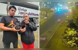 Mujer termina en UCI tras caer de bypass en Los Olivos: chocó contra patrullero que iba en persecución