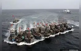 Barcos pesqueros chinos son identificados en una zona prohibida de Perú