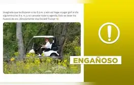 Imagen no muestra a Donald Trump jugando golf después de sufrir un atentado en Pensilvania