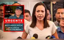 María Corina Machado denuncia "secuestro" de su jefe de seguridad: "Hago responsable a Nicolás Maduro"