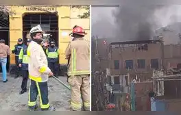 Incendio en Cercado de Lima: fuego consumió un inmueble en el jr. Áncash y movilizó a 7 unidades de Bomberos