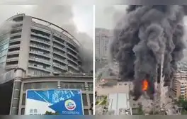 China: incendio de grandes proporciones en centro comercial deja 16 muertos