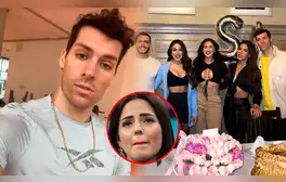 Patricio Parodi sigue disfrutando su soltería y aparece en el cumpleaños de Onelia Molina, novia de Mario Irivarren
