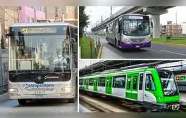 Horarios del Metropolitano, Metro de Lima y corredores complementarios en feriado del 23 de julio