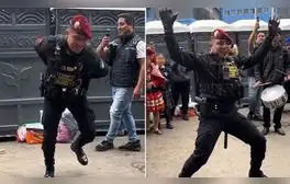 Policía peruano se luce con pasos de danza ante escolares y es elogiado: “Orgulloso de sus raíces”
