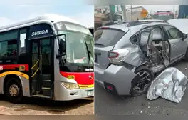 Miraflores: Denuncian a empresa Urano Tours por choque múltiple en Av. Del Ejército que dejó 8 heridos