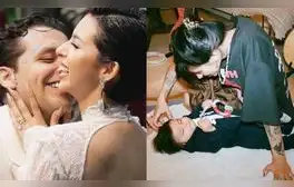 Mientras Nodal y Ángela Aguilar se casaban, Cazzu y su hija Inti pasaban tiempo juntas