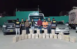 Hallan 450 kilos de cocaína en 'caleta' hidráulica de camión y capturan a 3 presuntos narcos