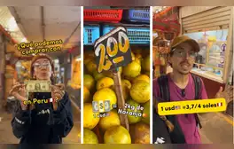 ¿Qué alcanza con 1 dólar en Perú? Argentinos visitan mercado peruano y revelan qué productos se pueden costear