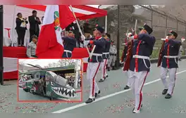 Celebración del Desfile Militar con 'armas de guerra' en penal Lurigancho y Pabellón 15 se corona ganador
