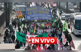 Protestas contra Dina Boluarte por Fiestas Patrias: manifestantes llegan al Congreso y a Palacio de Justicia