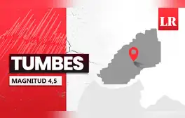Temblor de magnitud 4,5 se sintió en Tumbes hoy, según IGP