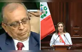 Captan a Nicanor Boluarte dormido durante mensaje de Dina Boluarte